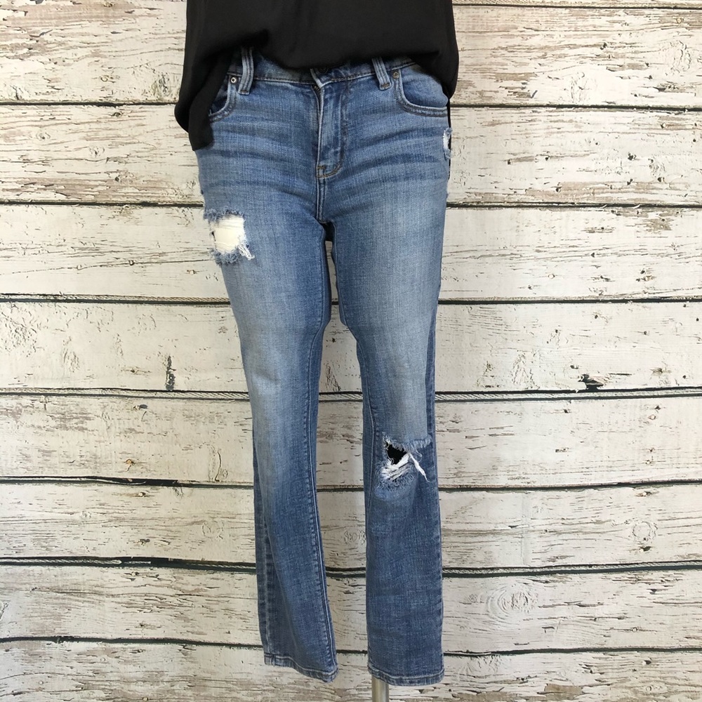 A4 Eunina Mia Mid Relax Skinny Distressed 3